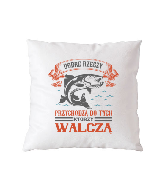 Cierpliwosc i wytrwalosc wedkarza poduszka z nadrukiem dla wedkarza gadzety jipi pl 1719 164