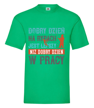 Wędkarze wiedzą, co dobre - Koszulka z nadrukiem - dla wędkarza - Męska