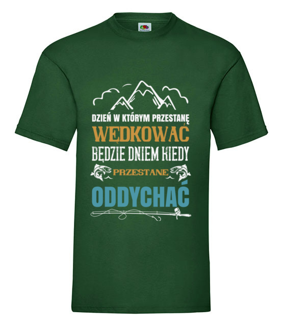 Radykalne podejscie do sprawy koszulka z nadrukiem dla wedkarza mezczyzna jipi pl 1724 188