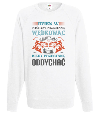 Życiowe hobby na poważnie - Bluza z nadrukiem - dla wędkarza - Męska