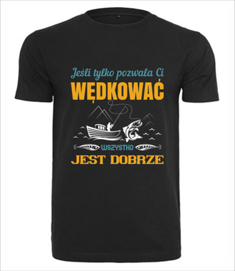 Tolerancja dla twojej pasji - Koszulka z nadrukiem - dla wędkarza - Męska