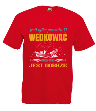 Tolerancja dla twojej pasji - Koszulka z nadrukiem - dla wędkarza - Męska