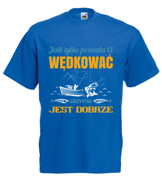 Tolerancja dla twojej pasji koszulka z nadrukiem dla wedkarza mezczyzna jipi pl 1734 5