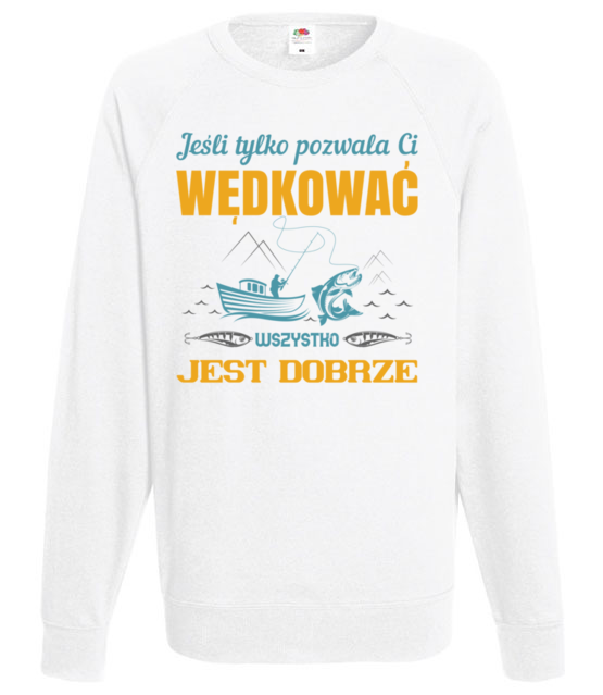 Tolerancja dla twojej pasji bluza z nadrukiem dla wedkarza mezczyzna jipi pl 1733 106