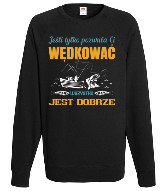 Tolerancja dla twojej pasji bluza z nadrukiem dla wedkarza mezczyzna jipi pl 1734 107