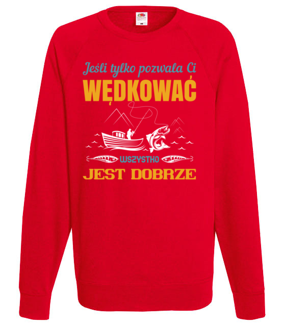 Tolerancja dla twojej pasji bluza z nadrukiem dla wedkarza mezczyzna jipi pl 1734 108
