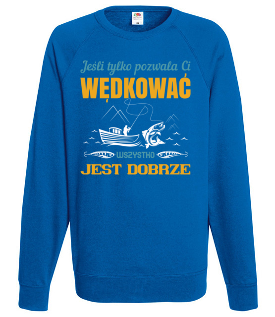 Tolerancja dla twojej pasji bluza z nadrukiem dla wedkarza mezczyzna jipi pl 1734 109