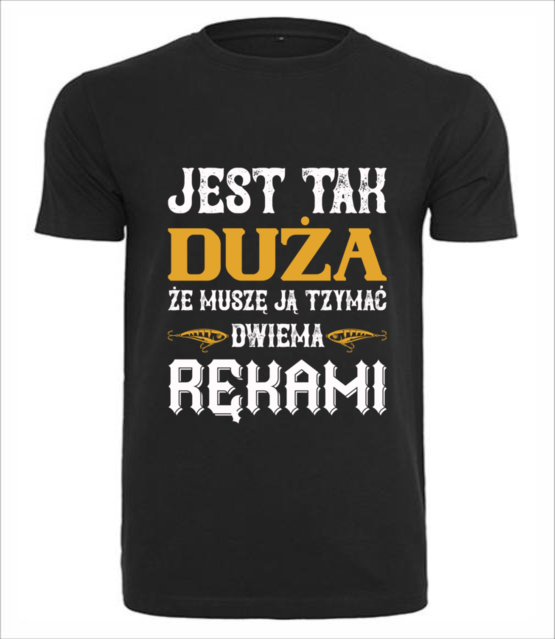 Wedkarskie przechwalki koszulka z nadrukiem dla wedkarza mezczyzna jipi pl 1736 1