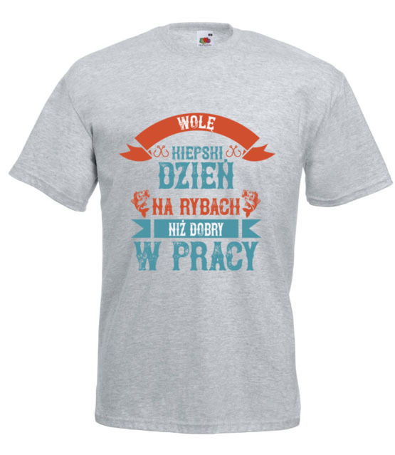 Od razu wiadomo co ci w duszy gra koszulka z nadrukiem dla wedkarza mezczyzna jipi pl 1739 6
