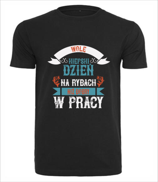 Od razu wiadomo co ci w duszy gra koszulka z nadrukiem dla wedkarza mezczyzna jipi pl 1740 1