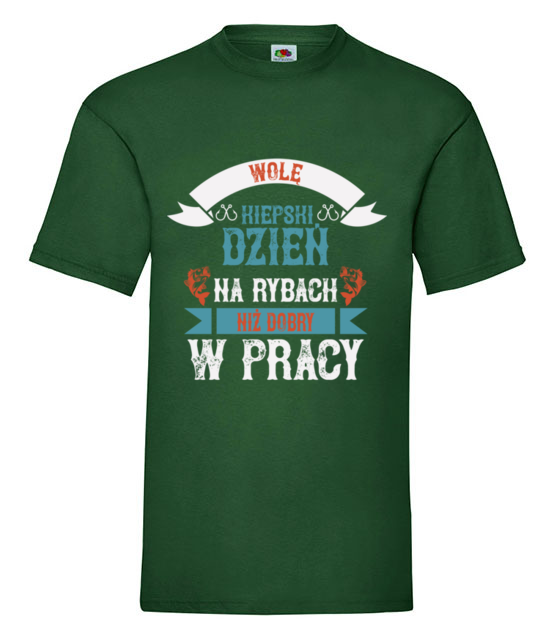 Od razu wiadomo co ci w duszy gra koszulka z nadrukiem dla wedkarza mezczyzna jipi pl 1740 188