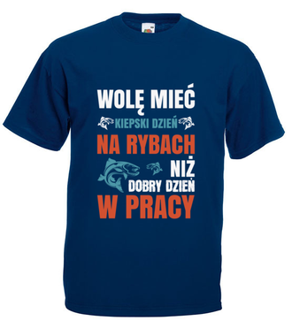 Wędkowanie to twój sens życia - Koszulka z nadrukiem - dla wędkarza - Męska