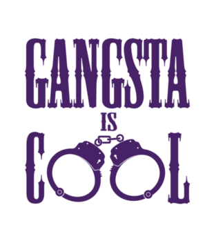 Jestem gangsta - jestem cool! - Bluza z nadrukiem - Śmieszne - Męska