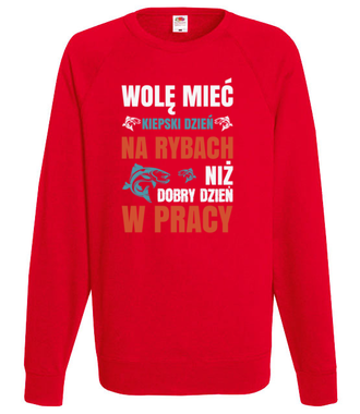 Wędkowanie to twój sens życia - Bluza z nadrukiem - Wędkarskie - Męska