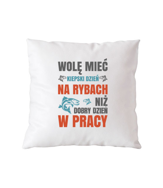 Wędkowanie to twój sens życia - Poduszka z nadrukiem - dla wędkarza - Gadżety