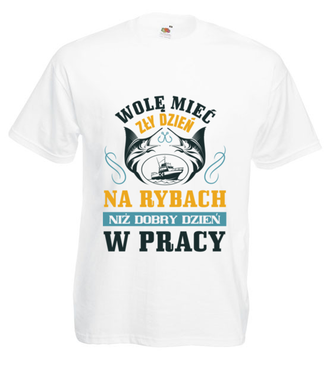 Koszulka dla wędkarza - Koszulka z nadrukiem - dla wędkarza - Męska