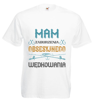 Wędkarz – wariat - Koszulka z nadrukiem - dla wędkarza - Męska