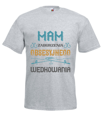 Wędkarz – wariat - Koszulka z nadrukiem - dla wędkarza - Męska