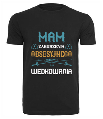 Wędkarz – wariat - Koszulka z nadrukiem - dla wędkarza - Męska