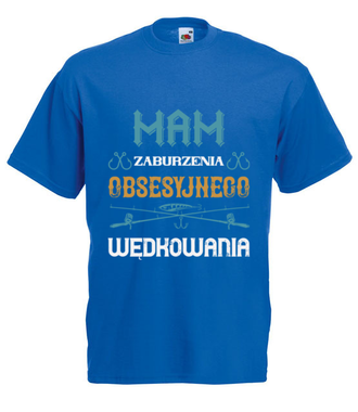 Wędkarz – wariat - Koszulka z nadrukiem - dla wędkarza - Męska