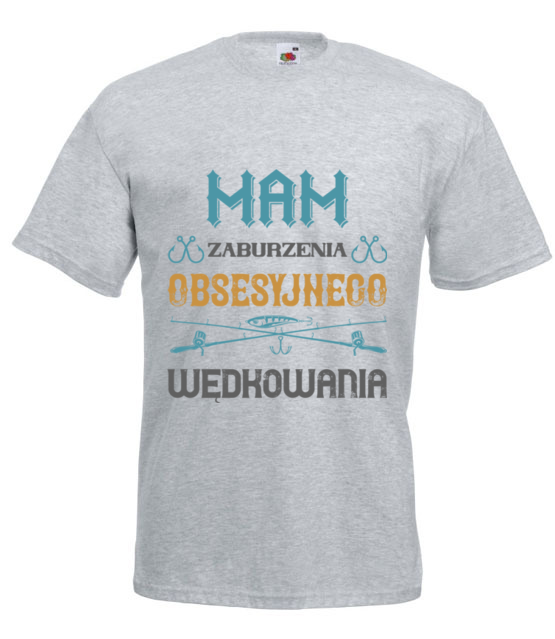 Wedkarz wariat koszulka z nadrukiem dla wedkarza mezczyzna jipi pl 1745 6