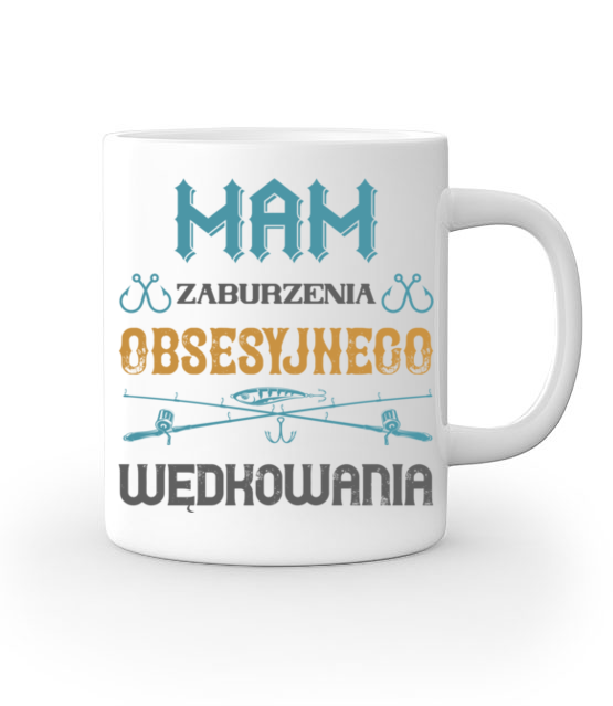 Wedkarz wariat kubek z nadrukiem dla wedkarza gadzety jipi pl 1745 159