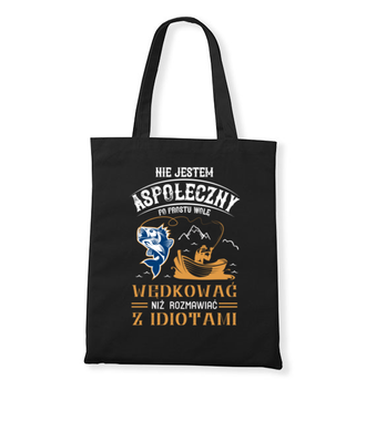 Sposób na dystans społeczny - Torba z nadrukiem - dla wędkarza - Gadżety