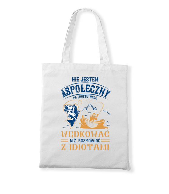 Sposob na dystans spoleczny torba z nadrukiem dla wedkarza gadzety jipi pl 1747 161