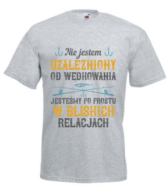 Wędkarskie poczucie humoru - Koszulka z nadrukiem - dla wędkarza - Męska