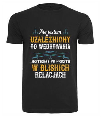 Wędkarskie poczucie humoru - Koszulka z nadrukiem - dla wędkarza - Męska