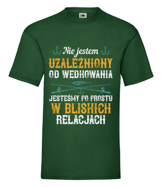 Wędkarskie poczucie humoru - Koszulka z nadrukiem - dla wędkarza - Męska