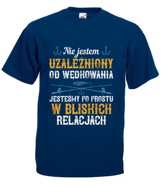 Wędkarskie poczucie humoru - Koszulka z nadrukiem - dla wędkarza - Męska