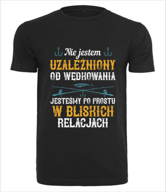 Wedkarskie poczucie humoru koszulka z nadrukiem dla wedkarza mezczyzna jipi pl 1750 1