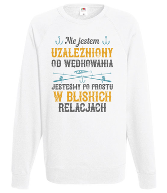 Wędkarskie poczucie humoru - Bluza z nadrukiem - dla wędkarza - Męska
