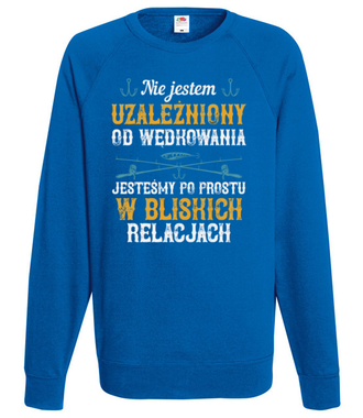 Wędkarskie poczucie humoru - Bluza z nadrukiem - dla wędkarza - Męska