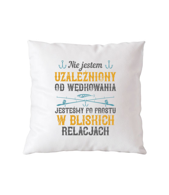 Wedkarskie poczucie humoru poduszka z nadrukiem dla wedkarza gadzety jipi pl 1749 164