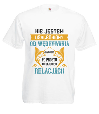 Wędkowanie na wesoło - Koszulka z nadrukiem - dla wędkarza - Męska