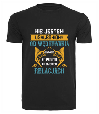 Wędkowanie na wesoło - Koszulka z nadrukiem - dla wędkarza - Męska