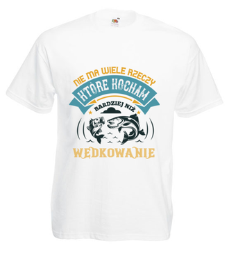 Deklaracja wędkarska na koszulce - Koszulka z nadrukiem - dla wędkarza - Męska