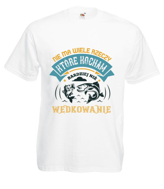 Deklaracja wędkarska na koszulce - Koszulka z nadrukiem - Wędkarskie - Męska