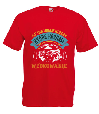 Deklaracja wędkarska na koszulce - Koszulka z nadrukiem - Wędkarskie - Męska
