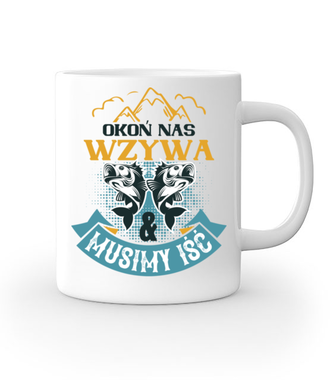 Koszulki dla wędkarskiej grupy - Kubek z nadrukiem - dla wędkarza - Gadżety