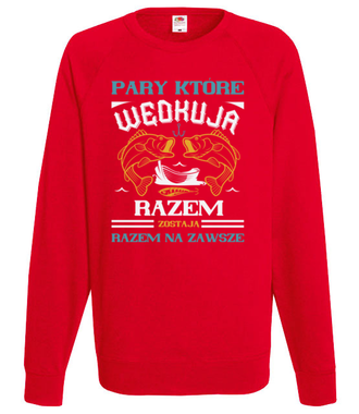 Romantyczna koszulka wędkarska - Bluza z nadrukiem - dla wędkarza - Męska
