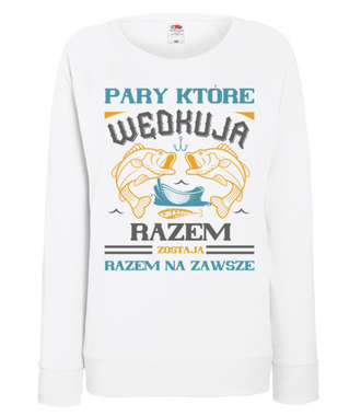 Romantyczna koszulka wędkarska - Bluza z nadrukiem - dla wędkarza - Damska