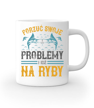 Wędkowanie lekiem na całe zło - Kubek z nadrukiem - dla wędkarza - Gadżety
