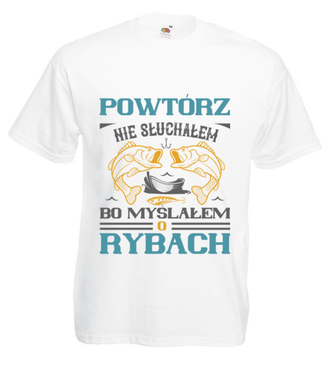 Zaczepna koszulka wędkarska - Koszulka z nadrukiem - dla wędkarza - Męska