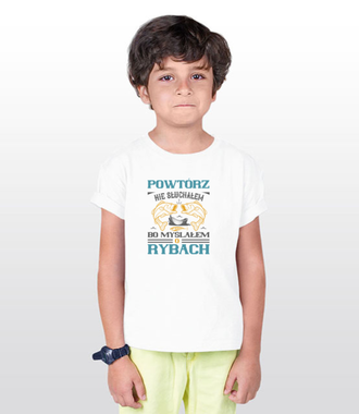 Zaczepna koszulka wędkarska - Koszulka z nadrukiem - Wędkarskie - Dziecięca