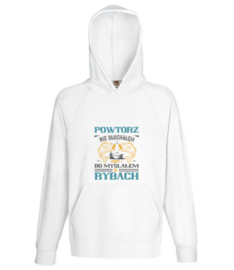 Zaczepna koszulka wędkarska - Bluza z nadrukiem - dla wędkarza - Męska z kapturem
