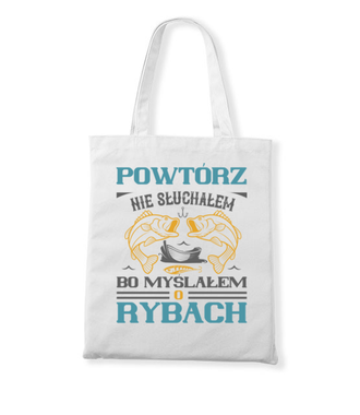 Zaczepna koszulka wędkarska - Torba z nadrukiem - dla wędkarza - Gadżety