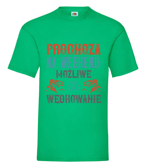 Wedkarska prognoza koszulka z nadrukiem dla wedkarza mezczyzna jipi pl 1763 186